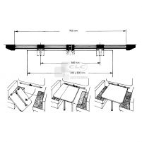 Coulisse de table